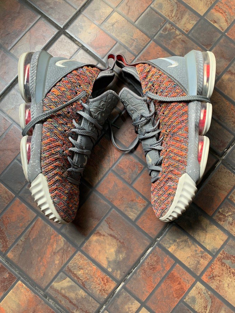Lebron 16 hotsell multicolor on feet