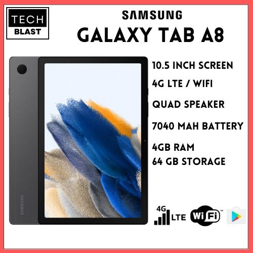 Samsung Tab A8 10.5' Wifi + LTE (4/64GB)
