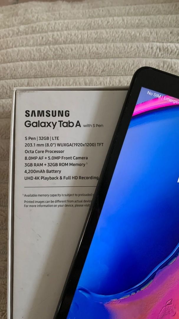 Samsung Galaxy Tab A 8.0 with Pen