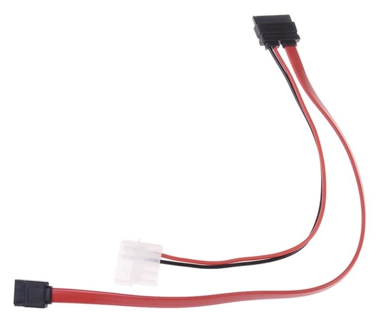sata to sata slim ODD adapter cable molex (Category: Cables & Adaptors) located in Caloocan City. Submitted by arnel.arnel1 (Listing ID 1246755918, Image 1). Description: sata to sata slim ODD adapter cable molex P350 Description Slimline SATA Power Data Adapter Cable for Hard Drive/SATA Cable/SATA Connector Used for: 1. Can connect SATA slim COMBO,DVD-ROM,DVD-RW,Blu-ray DVD-RW Drive to SATA port. 2. Used for HTPC,Mini PC,industrial PC, other TES