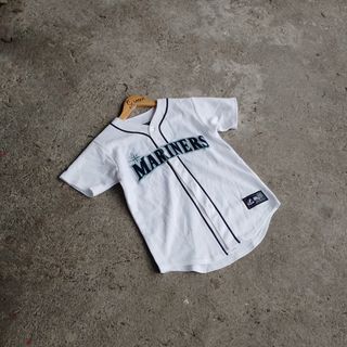 Majestic Seattle Mariners Navy Blue MLB Stitched Baseball Jersey Sz XL