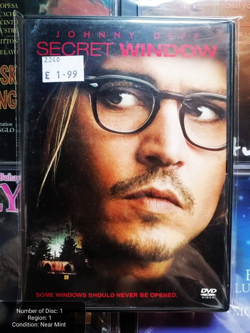 Secret Window DVD Original DVD Movies DVDs Movie Johnny Depp DVD on