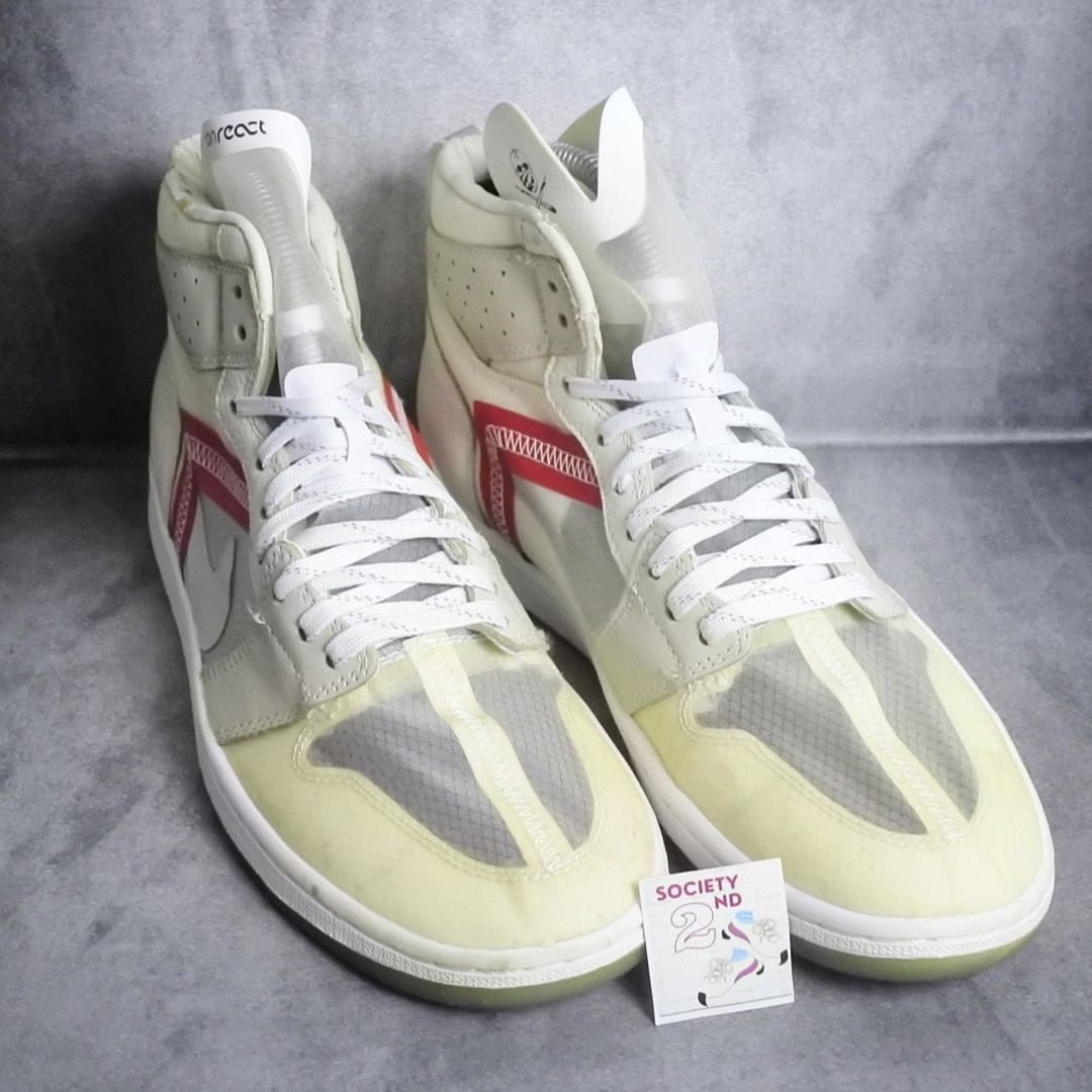 Sepatu Casual AJ1 x Nike React Element 87 Sail Size 42 Fesyen