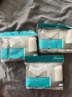 SHAPEE DISPOSABLE LADIES' COTTON PANTIES (4PCS) -  L  3packs