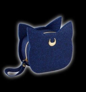 Shu uemura植村秀 x Sailor Moon Eternal 限量劇場版美少女戰士 LUna Cat Makeup Pouch Cosmetic Bag w/ zipper 貓頭化妝袋64216187762819110