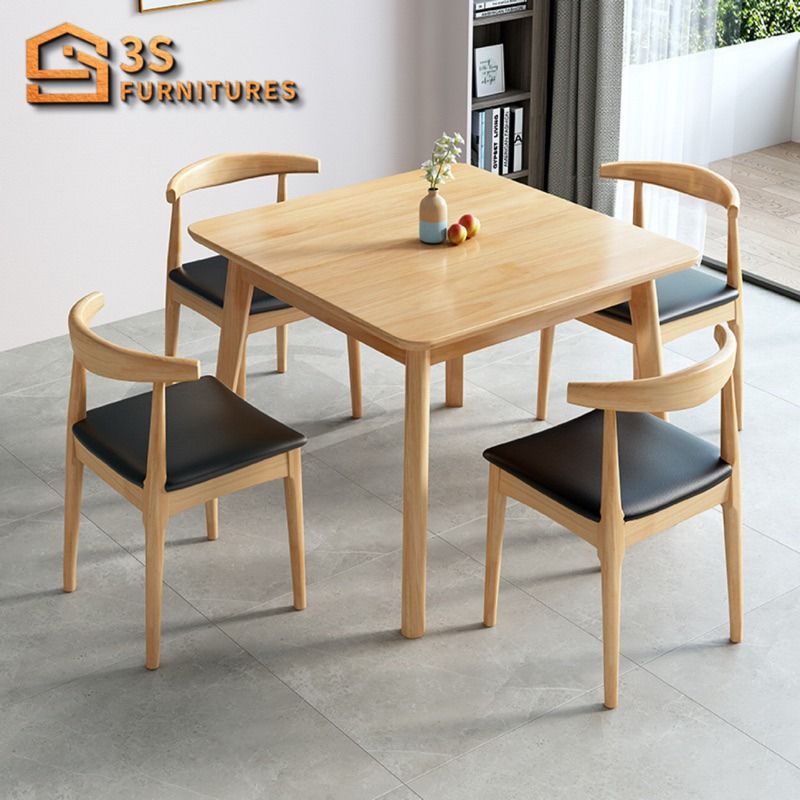 Japanese style dining table and chairs store