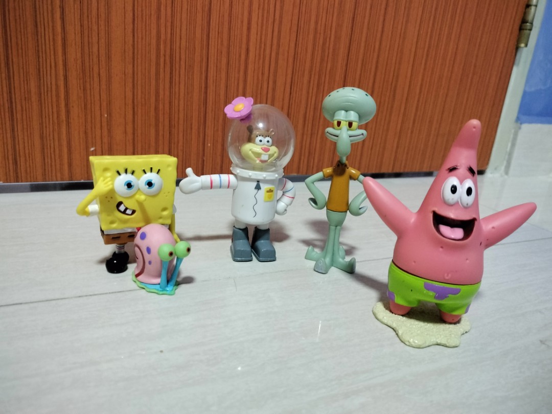 SpongeBob action figures, Hobbies & Toys, Toys & Games on Carousell