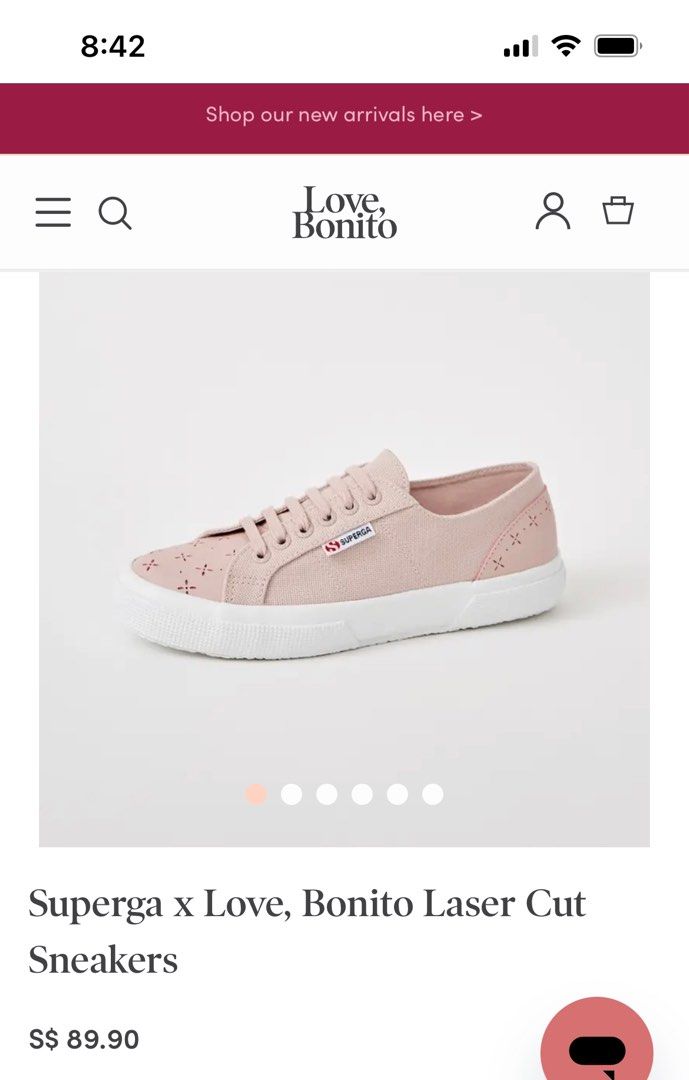 Superga x love bonito pink sneakers Women s Fashion Footwear Sneakers on Carousell