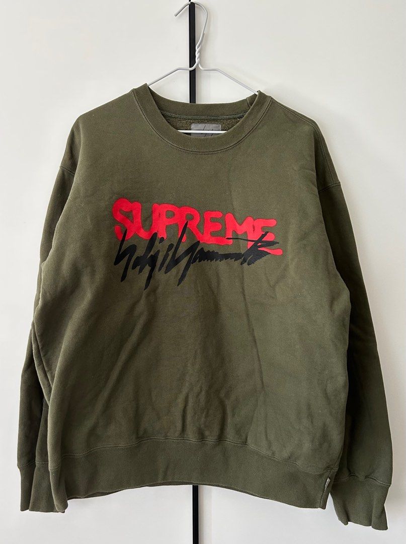 Supreme X Yohji Yamamoto Sweater (size S), 名牌, 服裝- Carousell