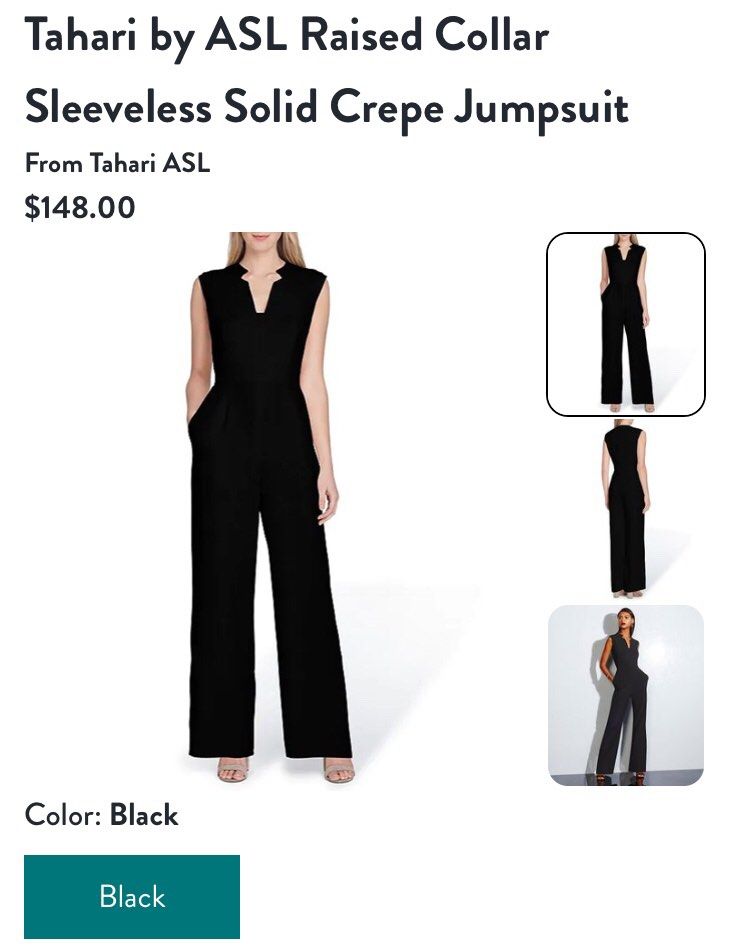 Tahari by asl raised collar sleeveless solid crepe jumpsuit sales