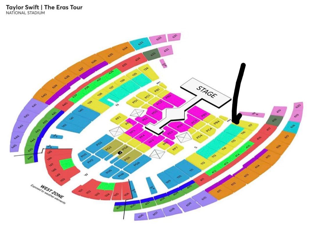 Taylor Swift Era Tour 2024 2x Cat 1 Tickets, Tickets & Vouchers