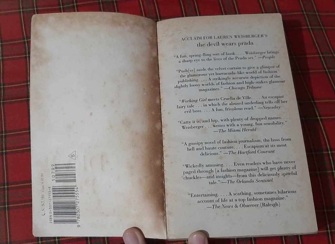 The Devil Wears Prada (Category: Storybooks) located in Dasmarinas. Submitted by jensan32 (Listing ID 1246813061, Image 2). Description: RFS: decluttering and need funds! (can offer discount if bought with 3 or more books!) :).