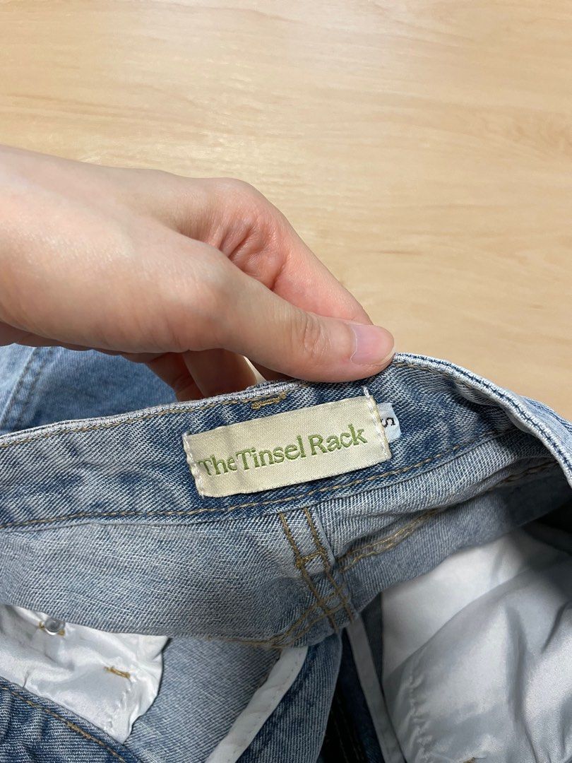 The Tinsel Rack Denim Shorts, Women's Fashion, Bottoms, Shorts on Carousell