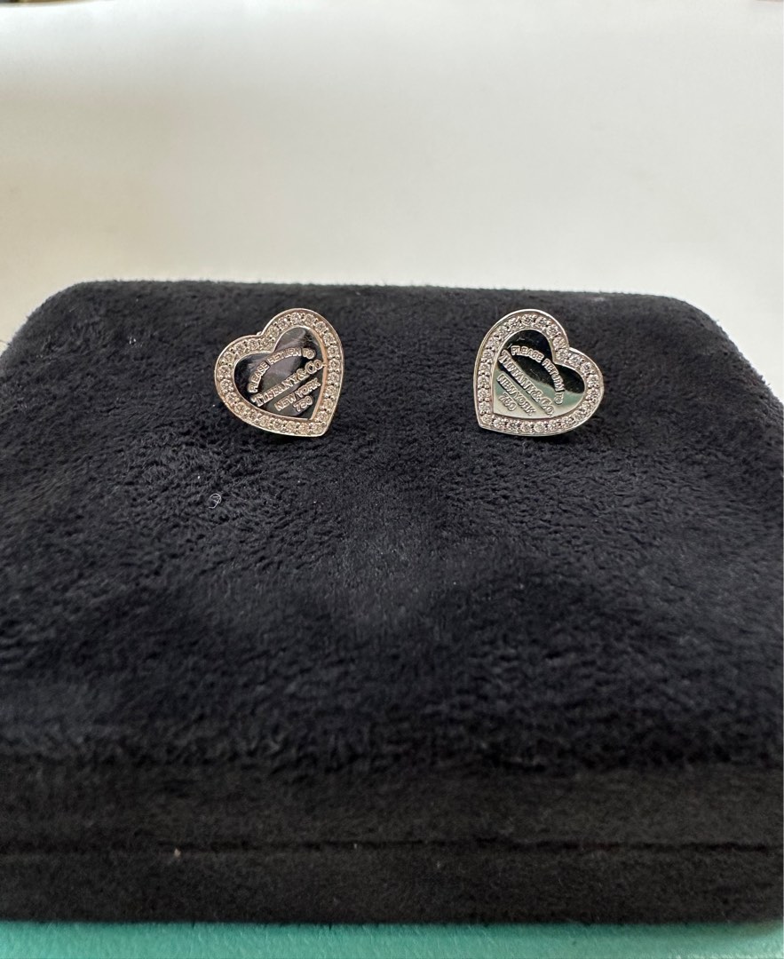 White gold earrings tiffany hot sale