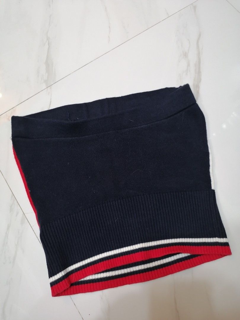 Tommy Hilfiger tube top (Category: Others Tops) located in Manila. Submitted by sellsherstuff (Listing ID 1246762534, Image 2). Description: knitted tube top size xs as per tag but can fit up to medium size actual measurements(laid flat) are also attached slightly negotiable shipping fee shoulder by buyer.