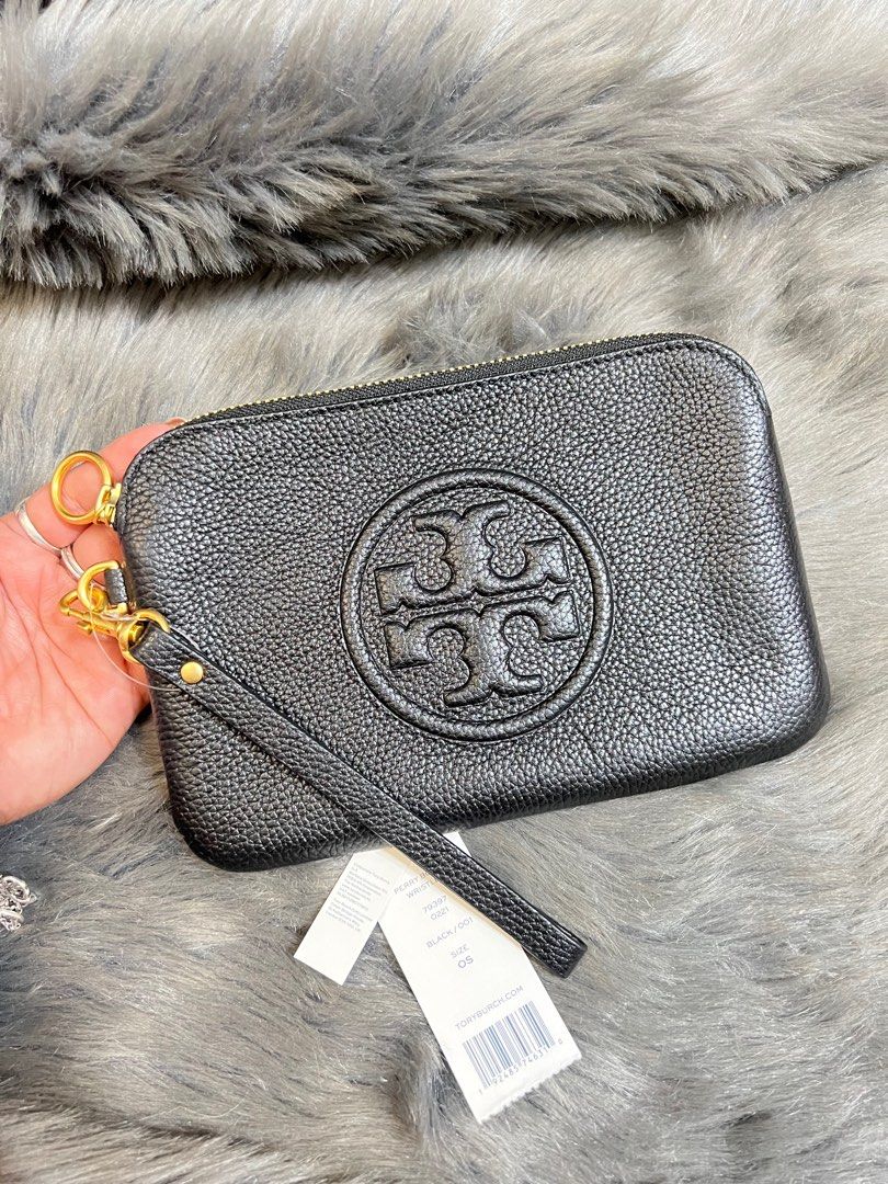 Tory burch perry hotsell bombe wristlet black