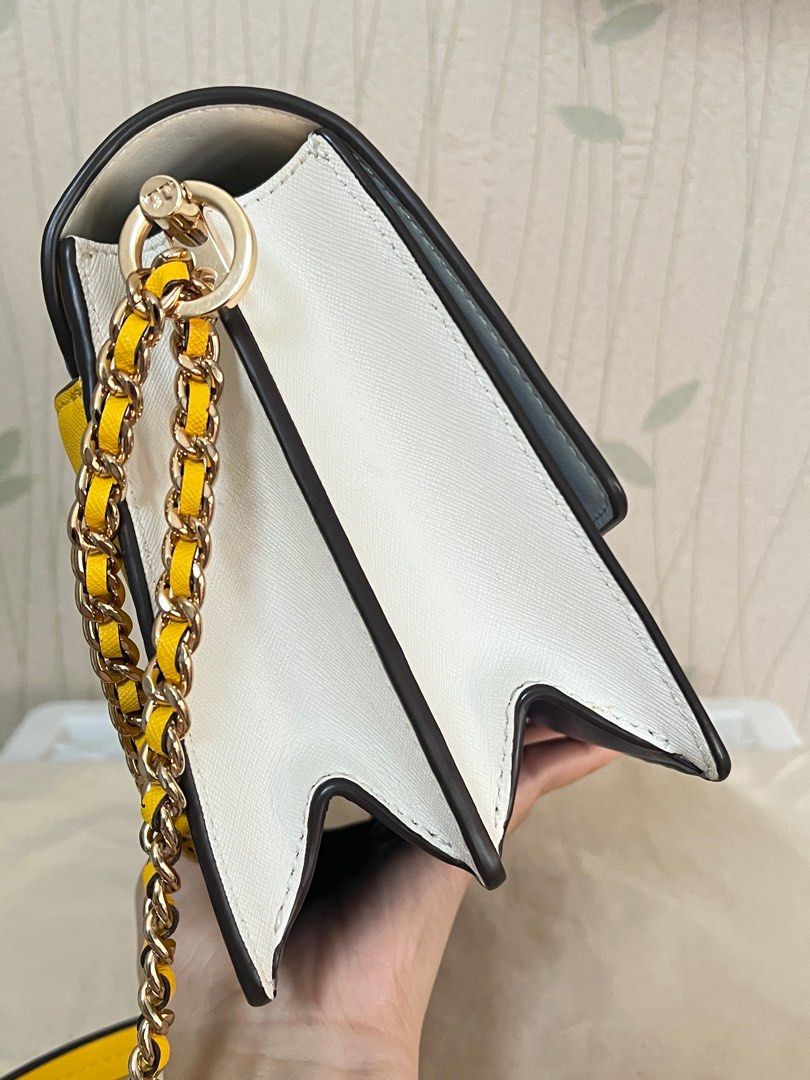 Tory Burch Robinson Balloon Stripe Convertible Shoulder Bag Rare Item Barang Mewah Tas Dompet di Carousell