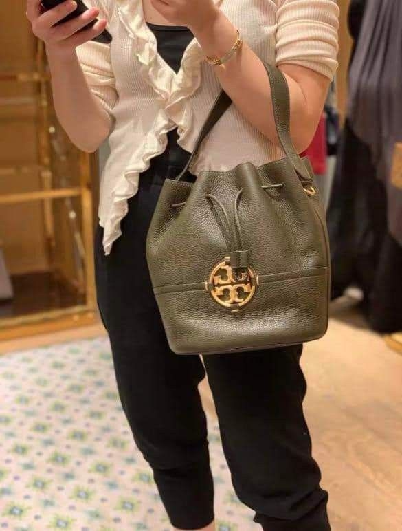 Tory Burch Miller Leather Bucket Bag