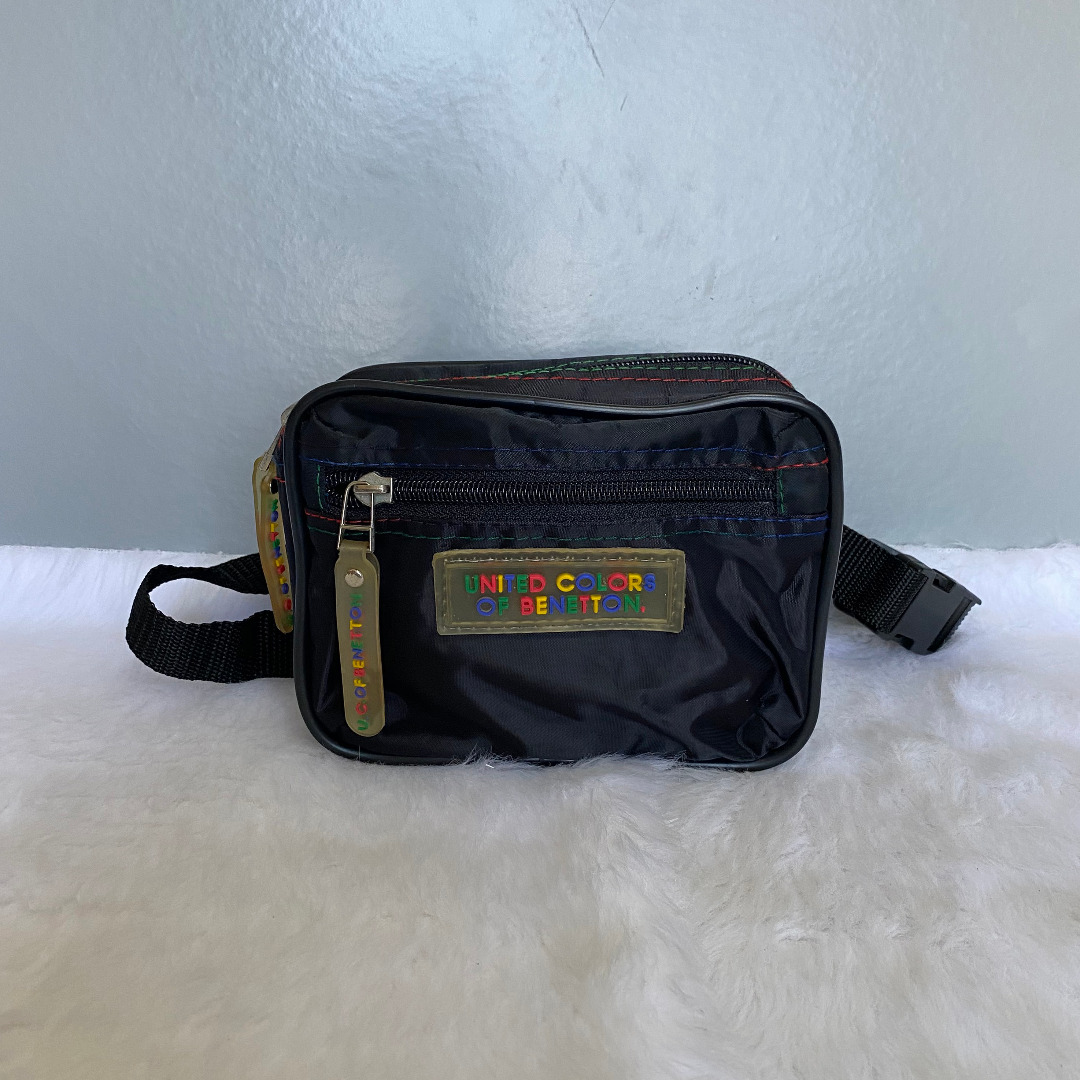 United Colors Of Vintage Nylon Belt Bag, Men's Fashion, Bags