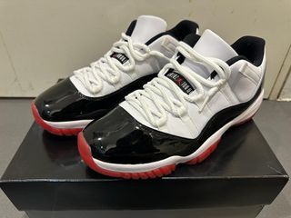 Nike MENS Air Jordan 11 XI Retro Low Concord Bred White Black R