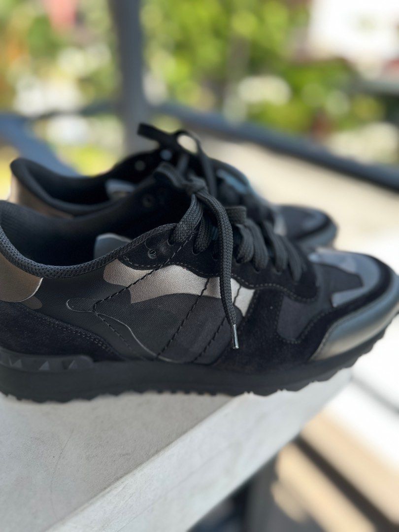 Valentino Rockrunner Camou Luxury Sneakers Footwear on Carousell