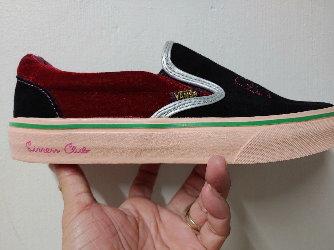 Vans slip on sinners club on sale