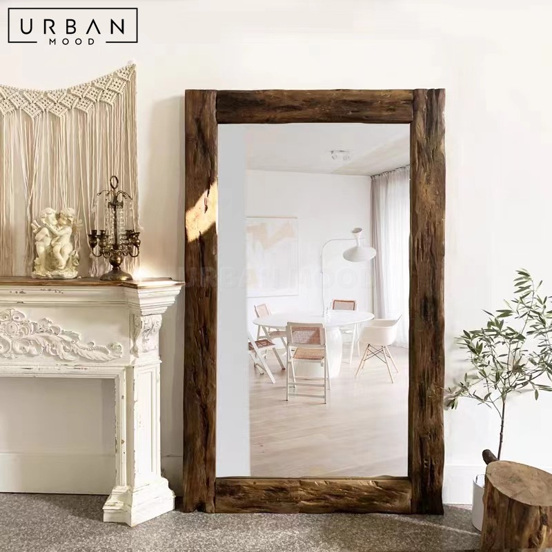VENI Rustic Full Length Mirror, Furniture & Home Living, Home Decor