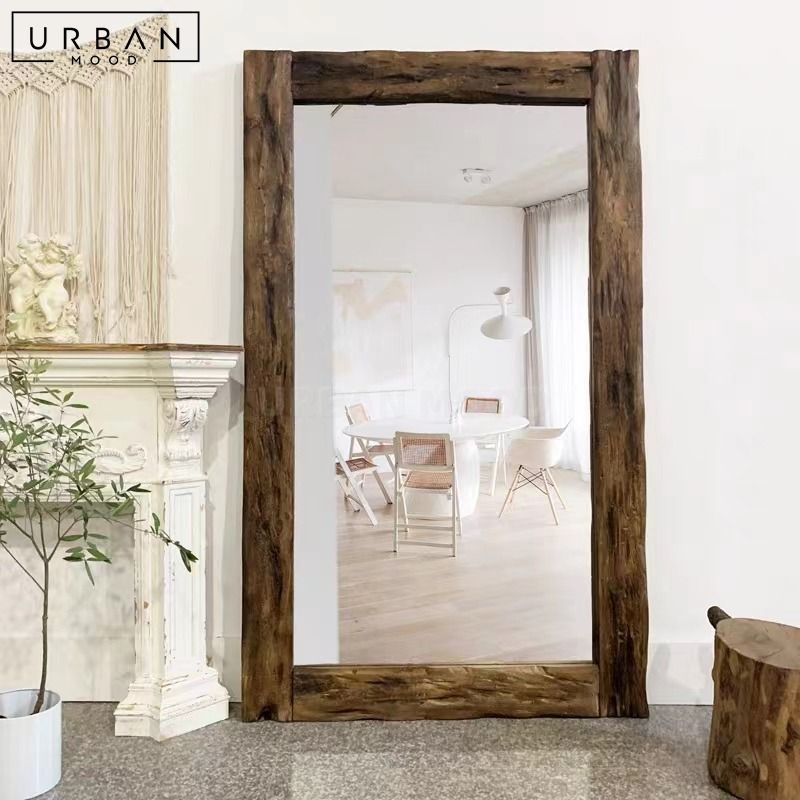 VENI Rustic Full Length Mirror, Furniture & Home Living, Home Decor