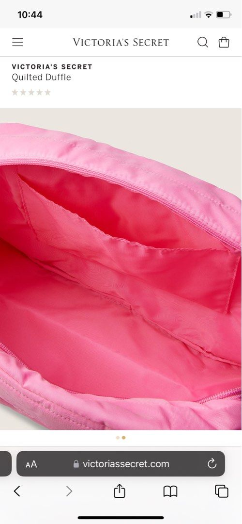 Victoria secret quilted duffle bag sales