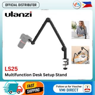 Vijim by Ulanzi LS25 C-clamp Multifunction Desk Setup Stand For Streaming, Vlogging VMI Direct