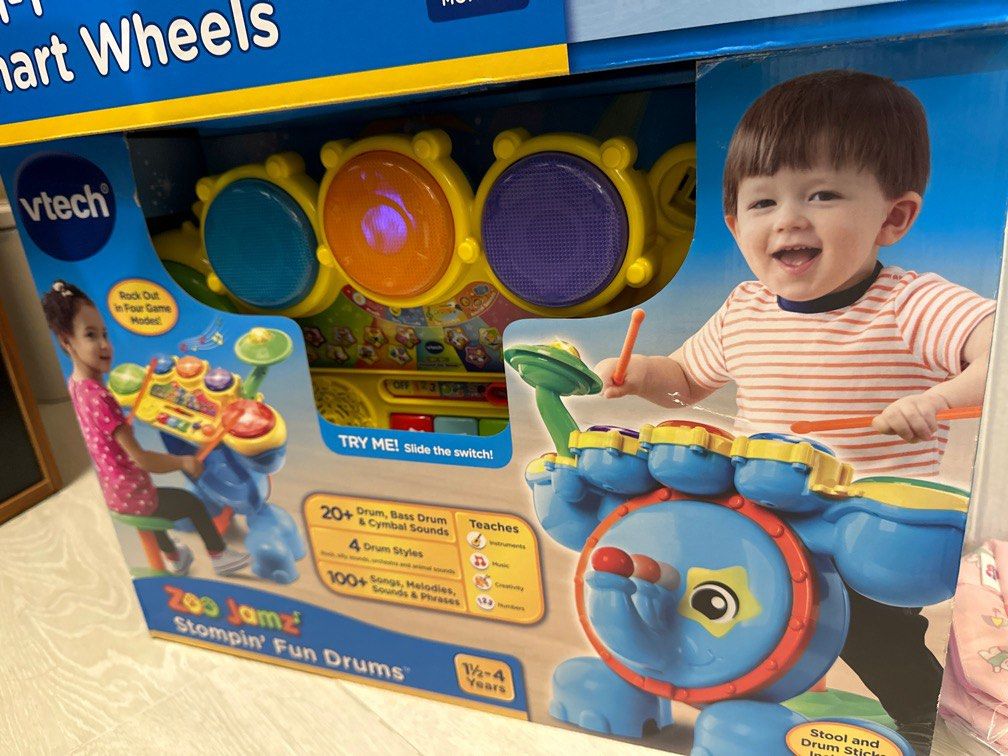 VTECH ZOO JAMZ STOMPIN FUN DRUMS, 兒童＆孕婦用品, 嬰兒玩具 Carousell