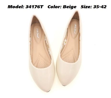 White colour flat shoes new arrivals