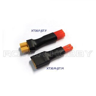 XT30 connector Female to JST Connector Female Adapter, 1 piece. Code: XT30.F-JST.F