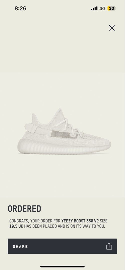 Yeezy bone shop white raffle