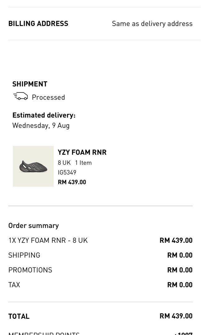 Adidas yeezy receipt pdf sales