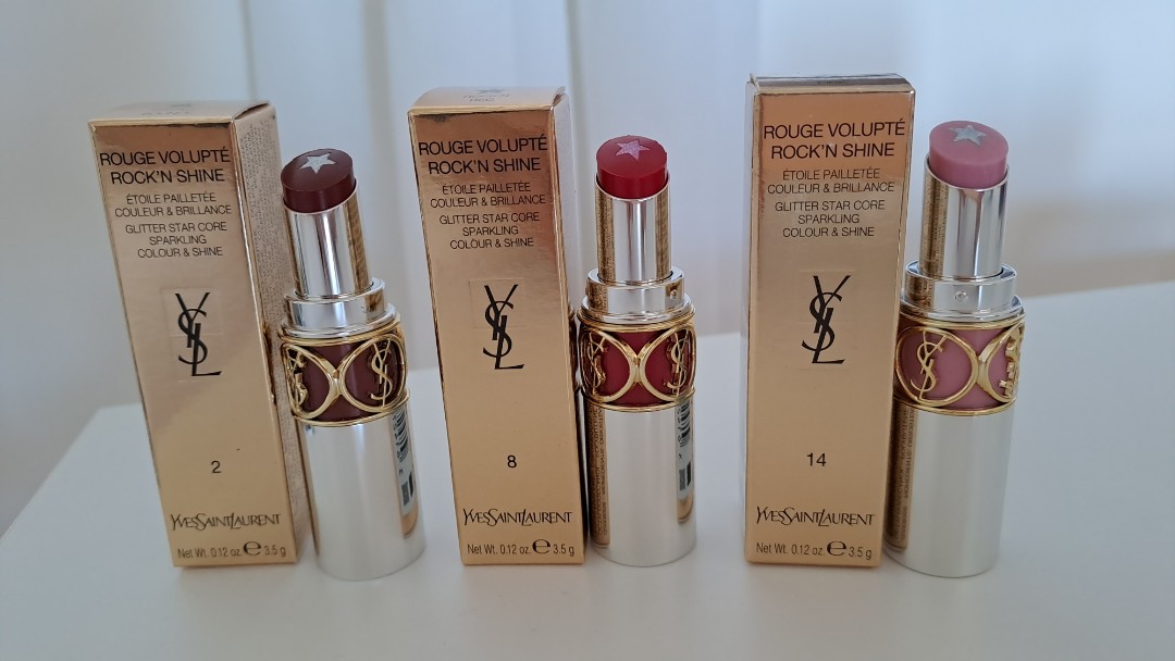 YSL Pink Lip Gloss Volupte Liquid Lip Balm 2 Expose Me Rose Yves Saint  Laurent 3614271799296