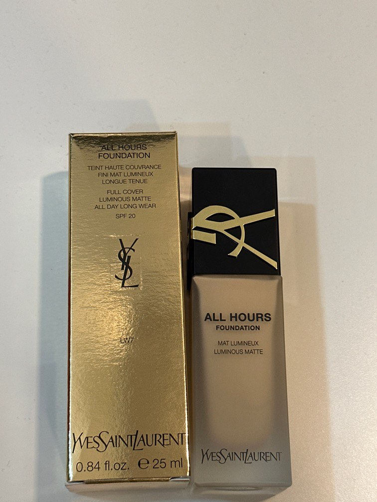 YSL all hours foundation LW7 SPF20, Beauty & Personal Care, Face ...