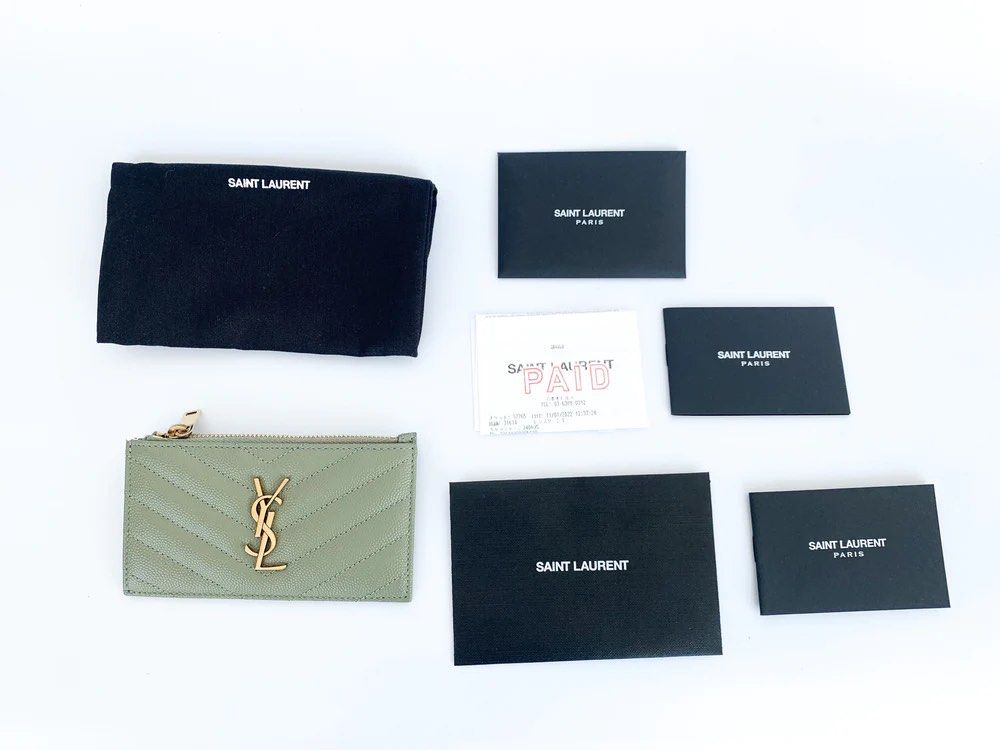 YSL Monogram Bill Pouch - review! - YouTube