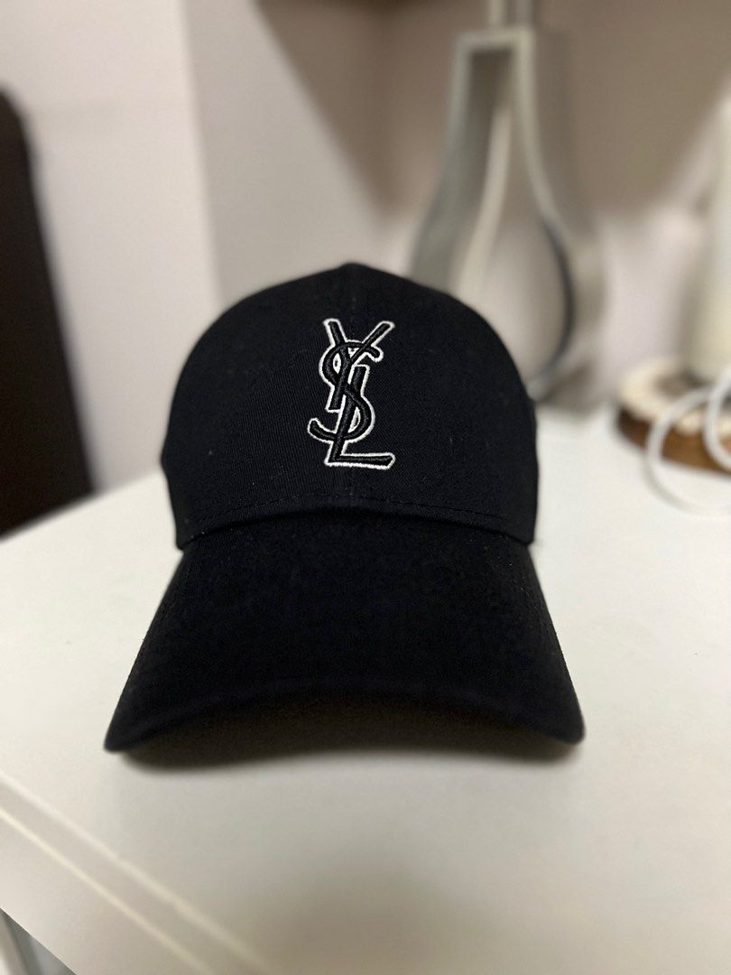 Saint Laurent x New Era YSL Monogram Embroidered Cap, Men's Fashion,  Watches & Accessories, Cap & Hats on Carousell