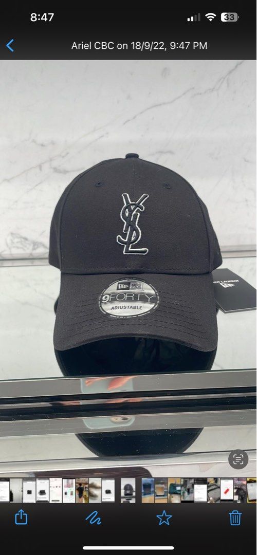 YSL New Era Cap, Men's Fashion, Watches & Accessories, Caps & Hats