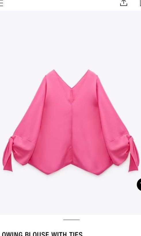 Zara top batwing top