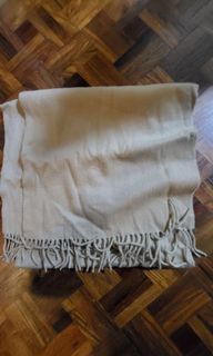 100% Cashmere tan scarf
