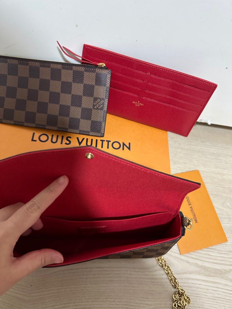 Louis Vuitton Women's Damier Ebene Pochette Felicie Insert / Pouch