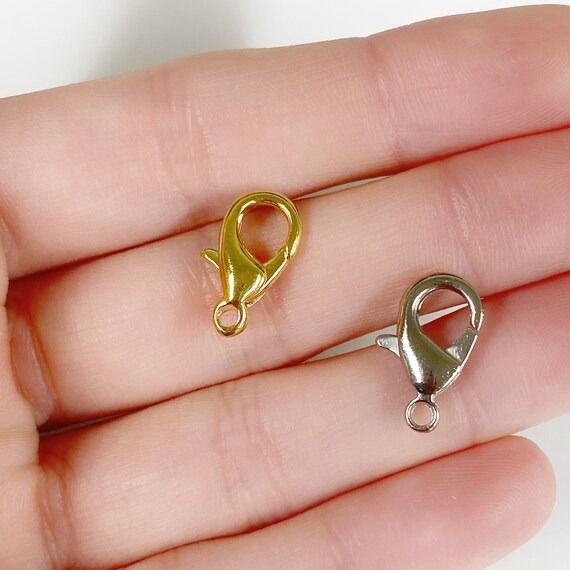 10 PC SET Gold Lock Silver Lock Jewelry Accessories Necklace Lock ...