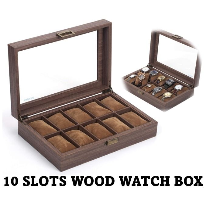 Watch box hotsell for 10 watches