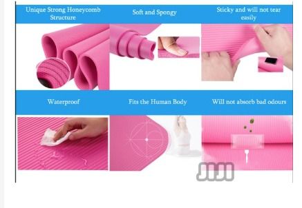 SG FREE 🚚] 183cm x 61cm Anti-Slip Premium Quality TPE Yoga Mat