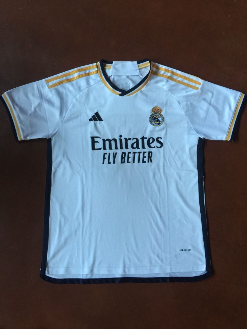 Real Madrid adidas Home Authentic Shirt 2023-24 with Bellingham 5 printing