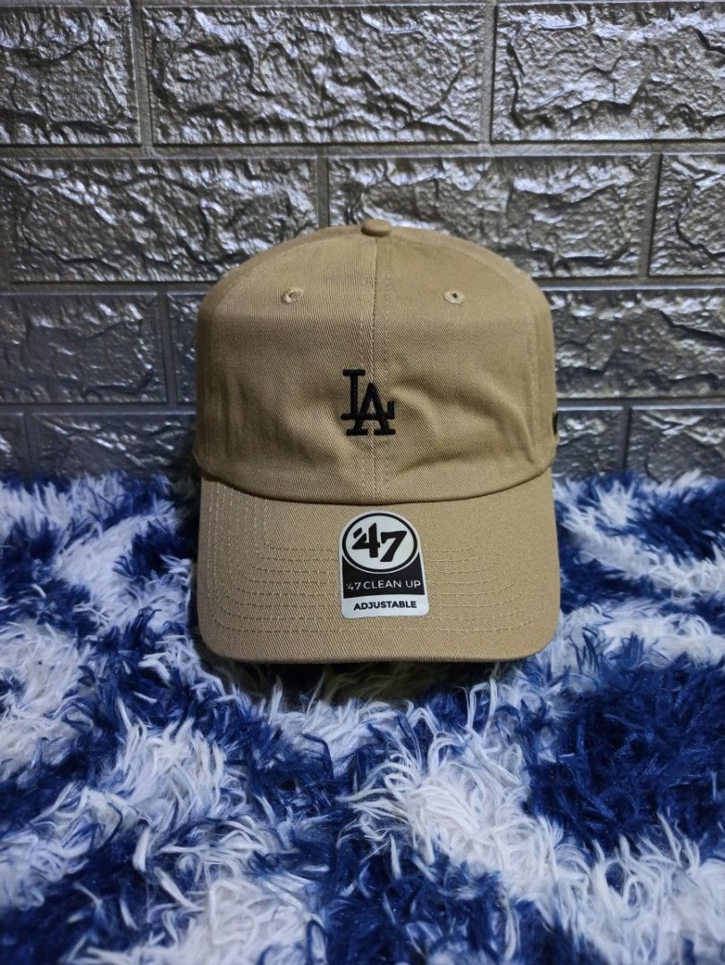 47 BRAND Los Angeles Dodgers '47 Clean Up Strapback Hat - KHAKI