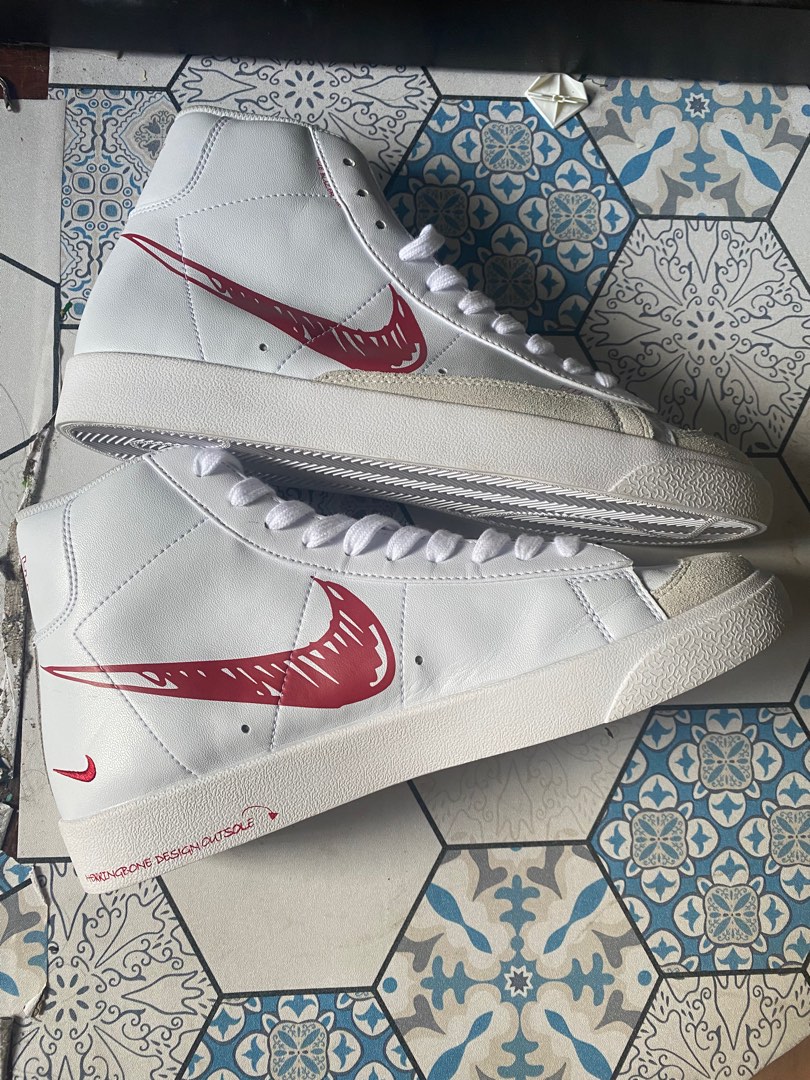 Nike blazer mid vintage 77 red sketch online