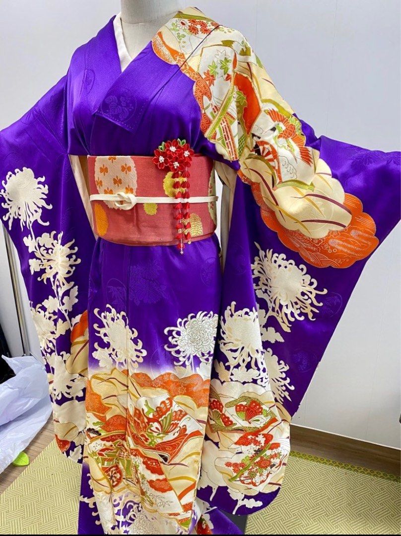清理庫存日本回流正絹振䄂和服單衣多款式, 女裝, 連身裙& 套裝, 傳統